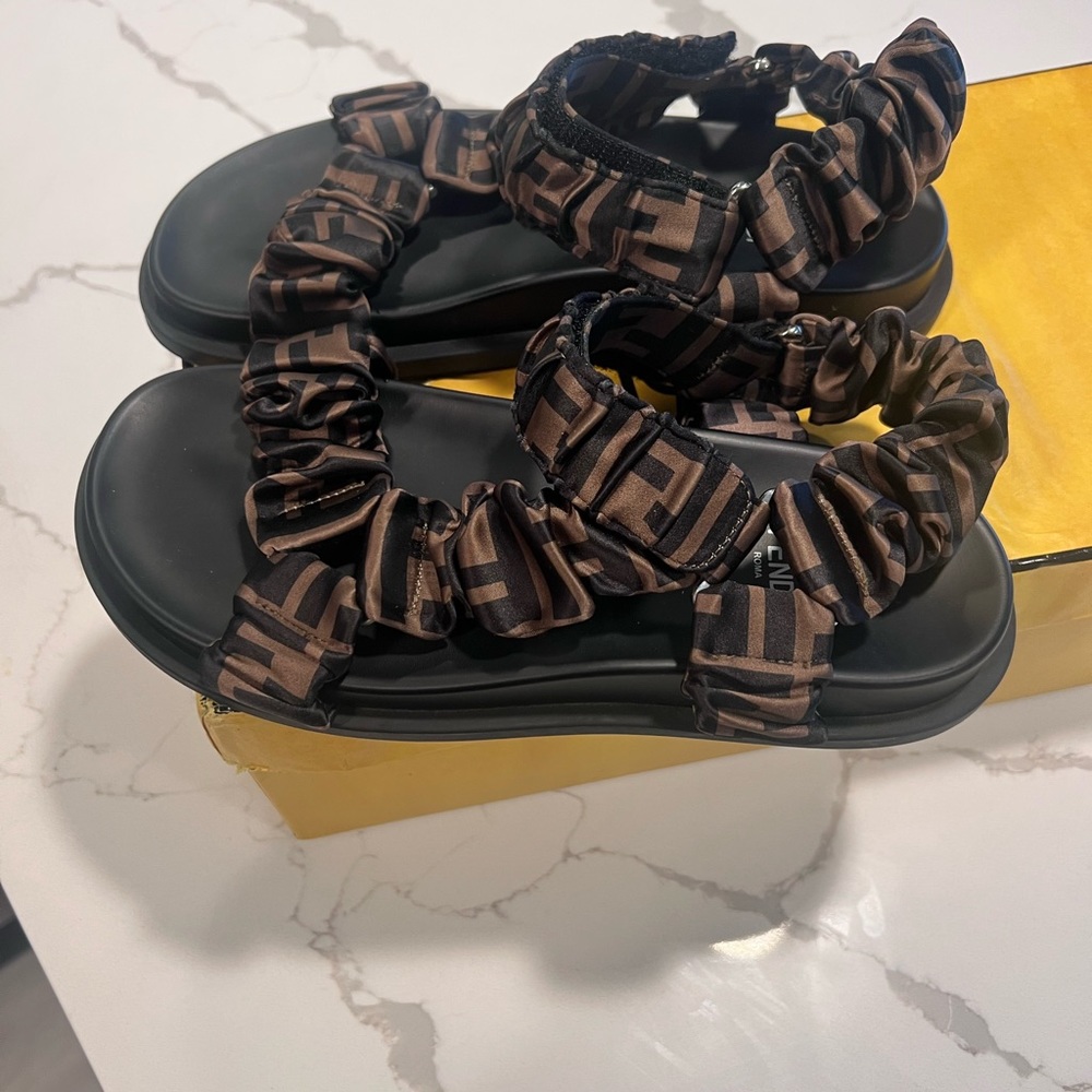 Fendi brown sandals
